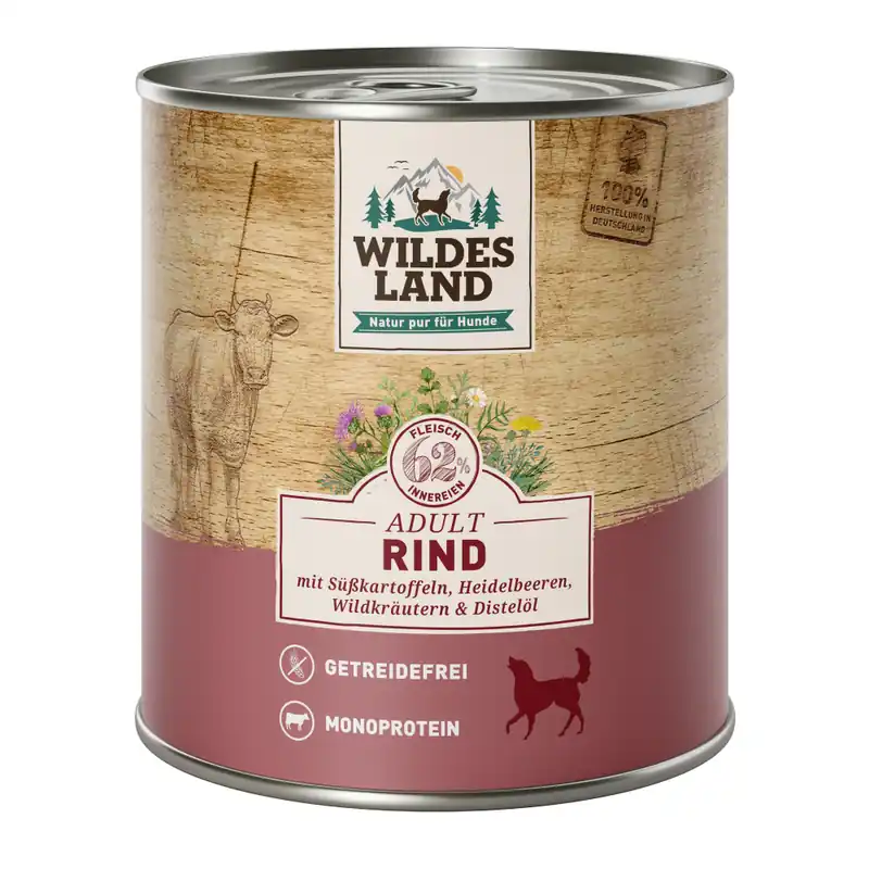 WILDES LAND Rind & Süßkartoffel 800 g Nur Für Kurze Zeit